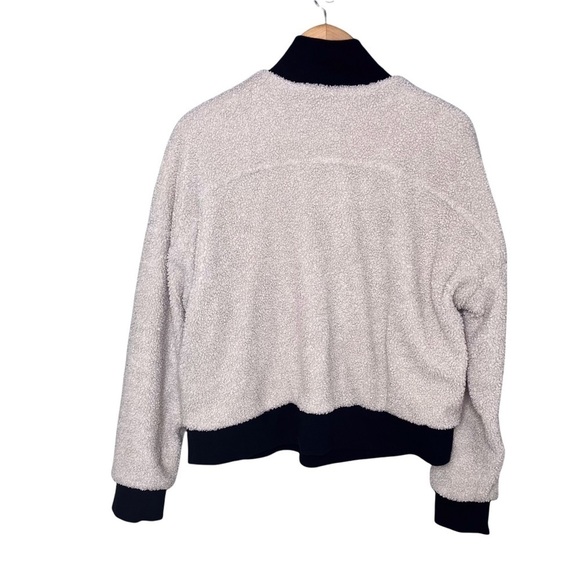 Fabletics Dream Polar Fleece Pullover Cream Size Large Quarter Zip Sherpa - Picture 7 of 10